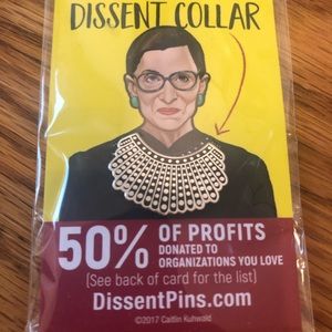Ruth Bader Ginsberg dissent collar pin